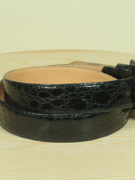 BD Jeffries Genuine Crocodile Belt Womens M Black main image 5